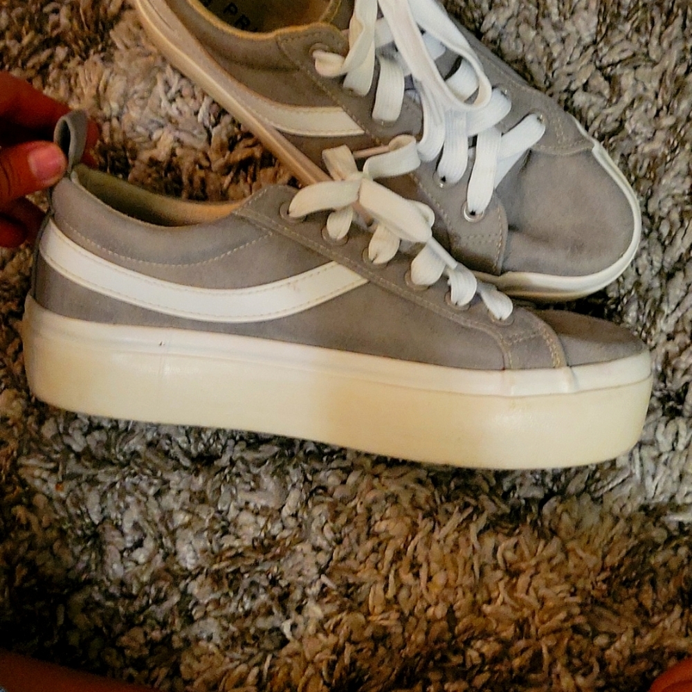 Platform gray shoes size 5 (eur 36) primark